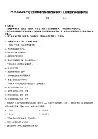 2023-2024学年河北省邯郸市馆陶县魏僧寨中学九上物理期末调研模拟试题含答案