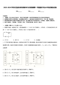 2023-2024学年河北省沧州沧县联考九年级物理第一学期期末学业水平测试模拟试题含答案