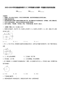 2023-2024学年河南省郑州市八十二中学物理九年级第一学期期末质量检测试题含答案