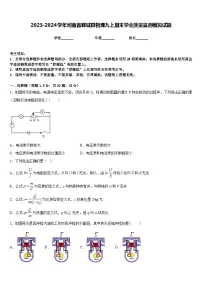 2023-2024学年河南省郸城县物理九上期末学业质量监测模拟试题含答案