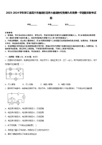 2023-2024学年浙江省嘉兴市南湖区北师大南湖附校物理九年级第一学期期末联考试题含答案