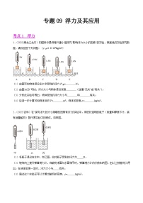 专题09 浮力及其应用-2023年中考物理真题分项汇编（全国通用）