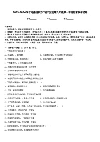 2023-2024学年湖南省长沙市雨花区物理九年级第一学期期末联考试题含答案