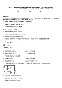 2023-2024学年福建省福州市第十九中学物理九上期末质量检测试题含答案