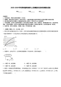 2023-2024学年贵州省黔西县九上物理期末达标检测模拟试题含答案