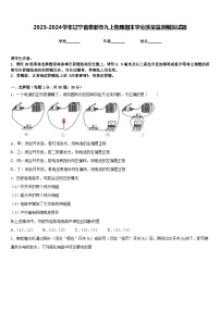 2023-2024学年辽宁省阜新市九上物理期末学业质量监测模拟试题含答案