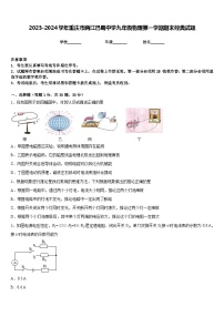 2023-2024学年重庆市两江巴蜀中学九年级物理第一学期期末经典试题含答案