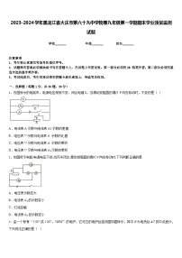 2023-2024学年黑龙江省大庆市第六十九中学物理九年级第一学期期末学业质量监测试题含答案