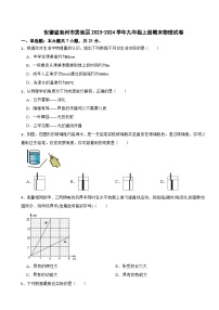 安徽省池州市贵池区2023-2024学年九年级上册期末物理试卷