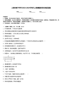 上海市廊下中学2023-2024学年九上物理期末综合测试试题含答案