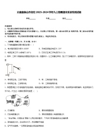 云南省保山市名校2023-2024学年九上物理期末质量检测试题含答案