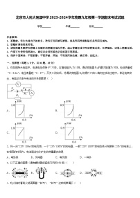 北京市人民大附属中学2023-2024学年物理九年级第一学期期末考试试题含答案