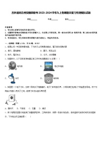 吉林省延边州安图县联考2023-2024学年九上物理期末复习检测模拟试题含答案