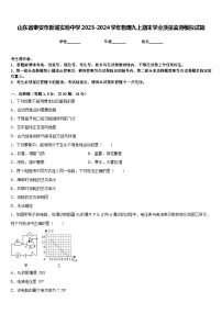 山东省泰安市新城实验中学2023-2024学年物理九上期末学业质量监测模拟试题含答案