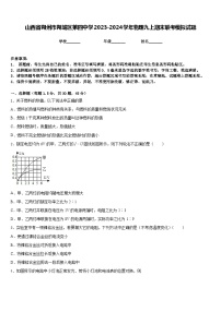 山西省朔州市朔城区第四中学2023-2024学年物理九上期末联考模拟试题含答案