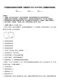 江苏省南京市南京民办育英第二外国语学校2023-2024学年九上物理期末预测试题含答案