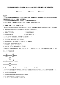 江苏省南通市海安市八校联考2023-2024学年九上物理期末复习检测试题含答案