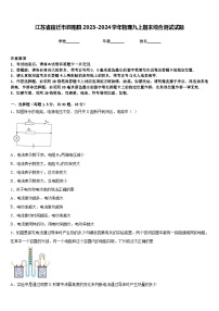 江苏省宿迁市泗阳县2023-2024学年物理九上期末综合测试试题含答案