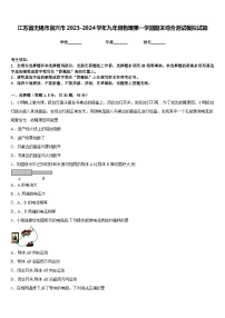 江苏省无锡市宜兴市2023-2024学年九年级物理第一学期期末综合测试模拟试题含答案