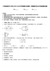 江苏省海安市十学校2023-2024学年物理九年级第一学期期末学业水平测试模拟试题含答案