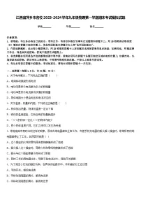 江西省萍乡市名校2023-2024学年九年级物理第一学期期末考试模拟试题含答案