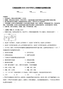 江西省金溪县2023-2024学年九上物理期末监测模拟试题含答案