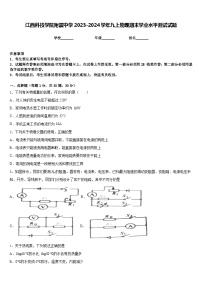 江西科技学院附属中学2023-2024学年九上物理期末学业水平测试试题含答案