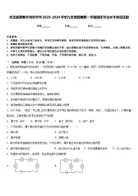 河北省邯郸市育华中学2023-2024学年九年级物理第一学期期末学业水平测试试题含答案
