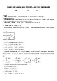 浙江省义乌市七校2023-2024学年物理九上期末学业质量监测模拟试题含答案