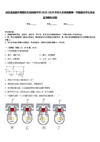 湖北省宜昌市夷陵区东湖初级中学2023-2024学年九年级物理第一学期期末学业质量监测模拟试题含答案