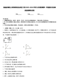 湖南省湘西土家族苗族自治州古丈县2023-2024学年九年级物理第一学期期末质量跟踪监视模拟试题含答案