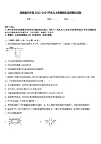 湖南省长沙县2023-2024学年九上物理期末监测模拟试题含答案