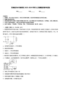 甘肃省天水市麦积区2023-2024学年九上物理期末联考试题含答案