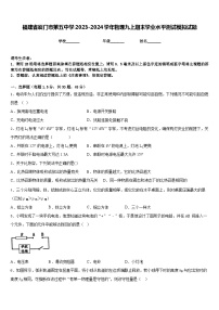 福建省厦门市第五中学2023-2024学年物理九上期末学业水平测试模拟试题含答案