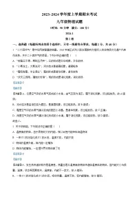 山东省临沂市临沭县2023-2024学年九年级上学期1月期末物理试题