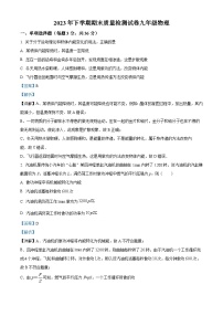 湖南省岳阳市2023-2024学年九年级上学期1月期末物理试题