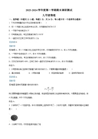 江苏省宿迁市宿城区2023-2024学年九年级上学期1月期末物理试题