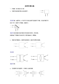 光学作图专练（含答案和解析）