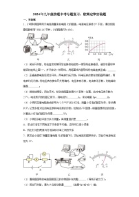 2024年中考物理专题复习：欧姆定律实验题（含答案）
