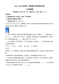 河南省周口市郸城县2023-2024学年九年级上学期1月期末物理试题