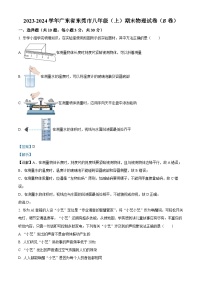 广东省东莞市2023-2024学年八年级上学期期末物理试题（B卷）