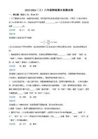 08，安徽省阜阳市临泉县2023-2024学年八年级上学期期末考试物理试题