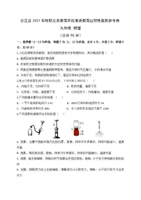 四川省泸州市合江县2021-2022学年九年级上学期期中考试物理试题
