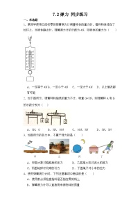 物理八年级下册7.2 弹力当堂检测题
