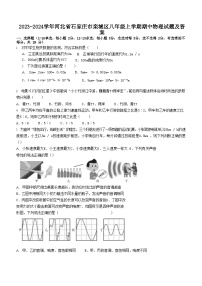 2023-2024学年河北省石家庄市栾城区八年级上学期期中物理试题及答案