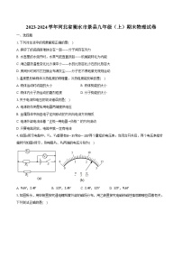 2023-2024学年河北省衡水市景县九年级（上）期末物理试卷（含解析）