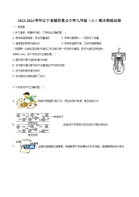 2023-2024学年辽宁省朝阳重点中学九年级（上）期末物理试卷（含解析）