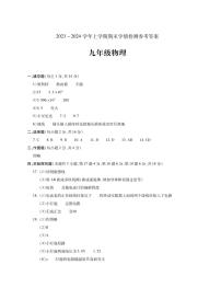 河南省平顶山市郏县2023-2024学年九年级上学期期末学情检测物理试题(1)