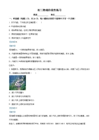 江苏省无锡市太湖格致中学2023-2024学年九年级上学期10月阶段性练习物理试题