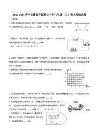 2023-2024学年安徽省合肥重点中学九年级（上）期末物理试卷（含解析）